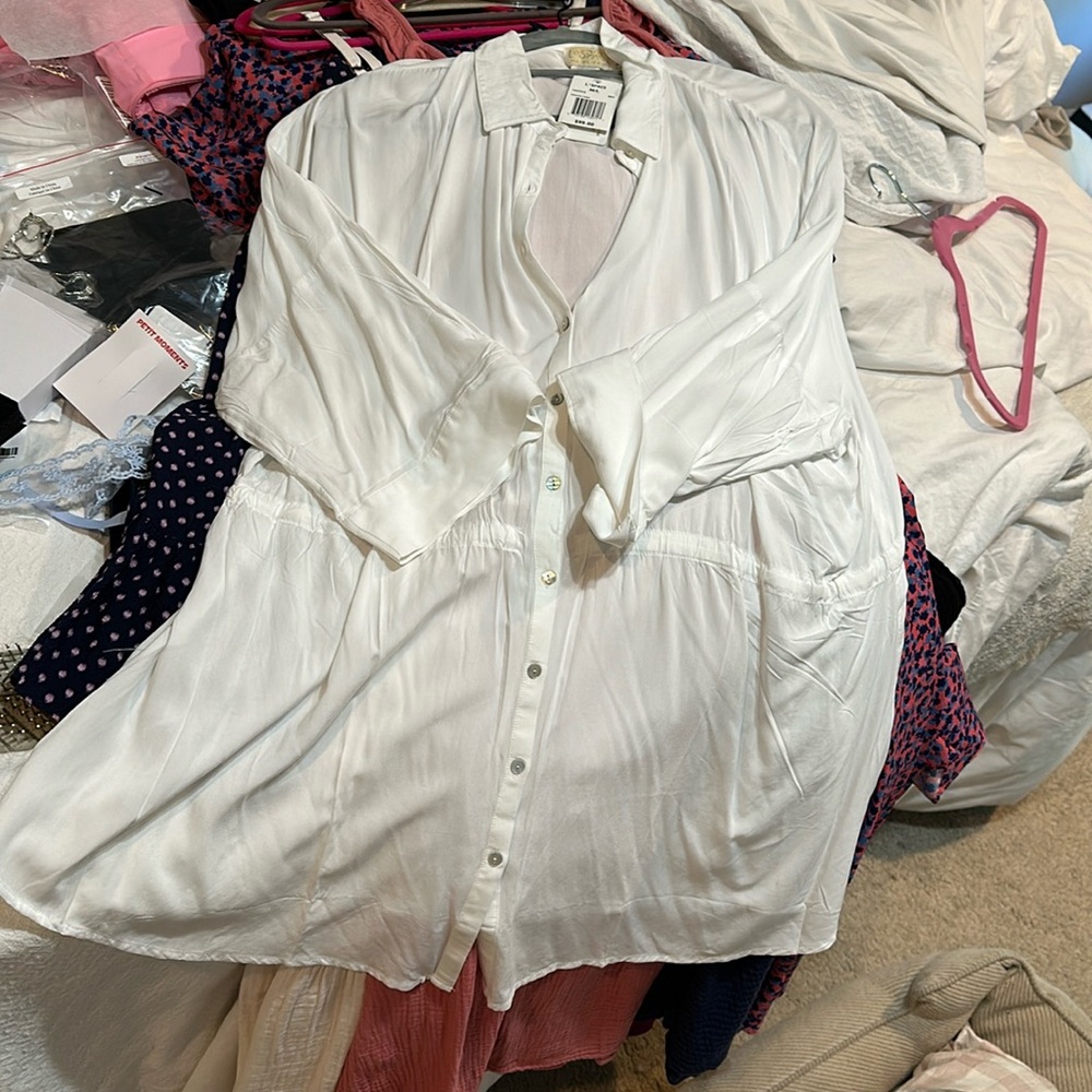 NWT L*Space Pacifica tunic white